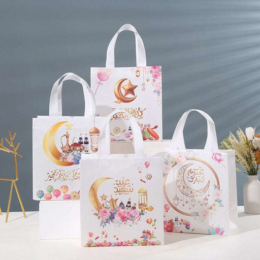 Eid Mubarak Gift Bags Packaging Box Ramadan Kareem Decoration