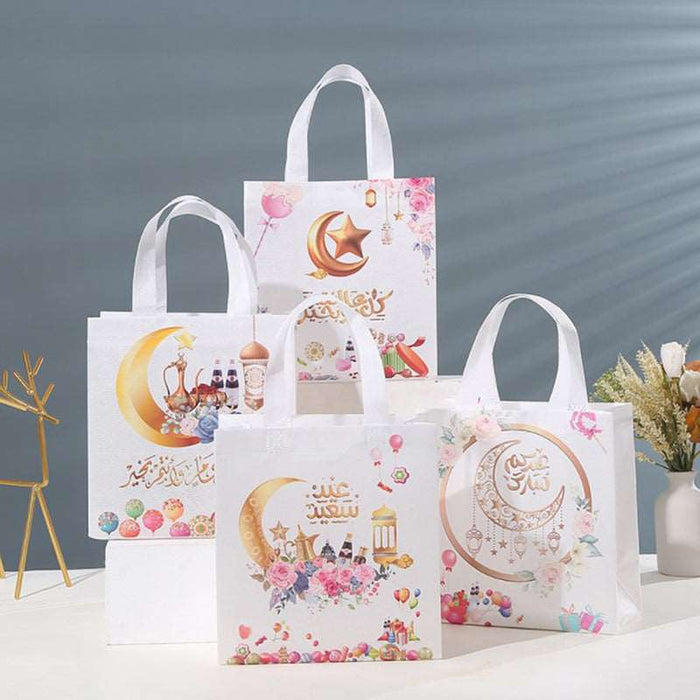 Eid Mubarak Gift Bags Packaging Box Ramadan Kareem Decoration