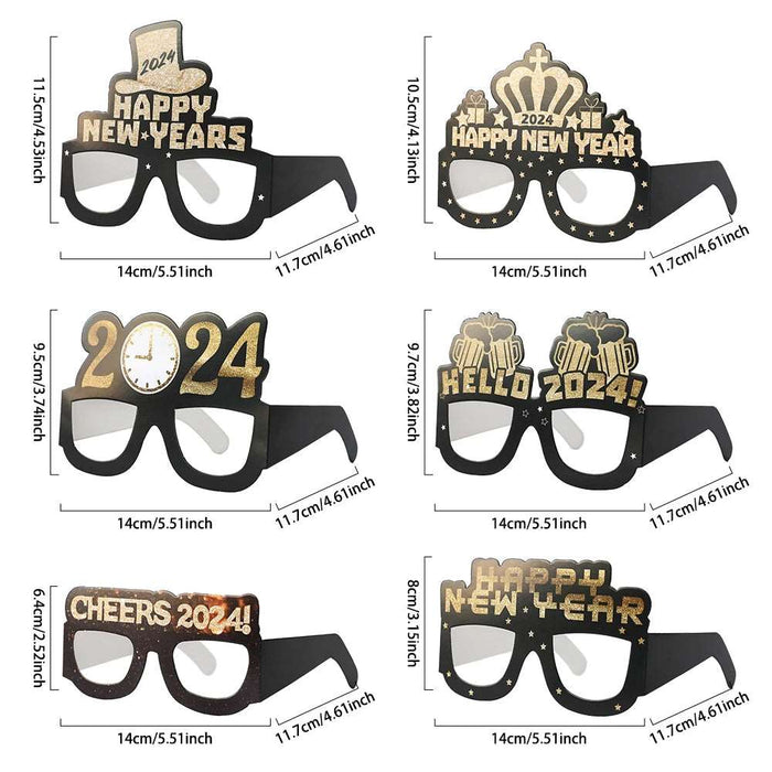 Happy New Year 2024 Eye Frame Set