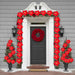 LED Poinsettia Garland for Christmas