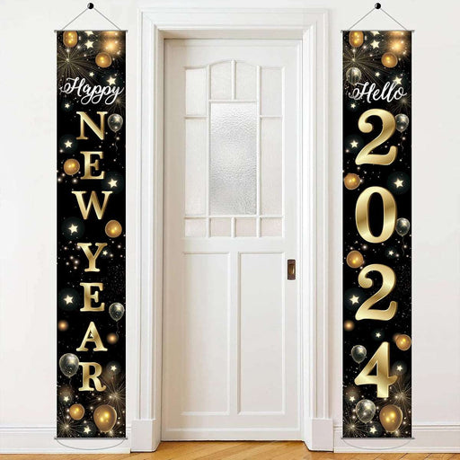 Happy New Year 2024 Hanging Banner