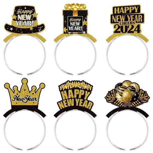 Cheer 2024 New Year Headband Set