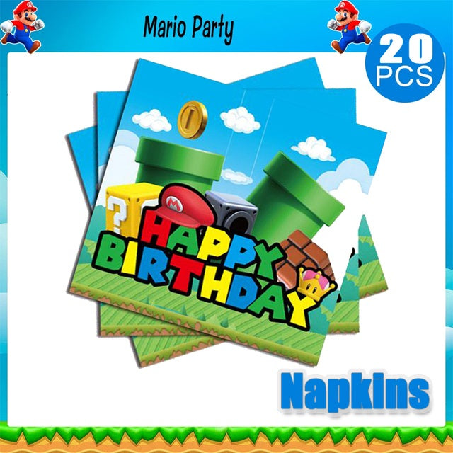 Super Mario Theme Birthday Party Decorations