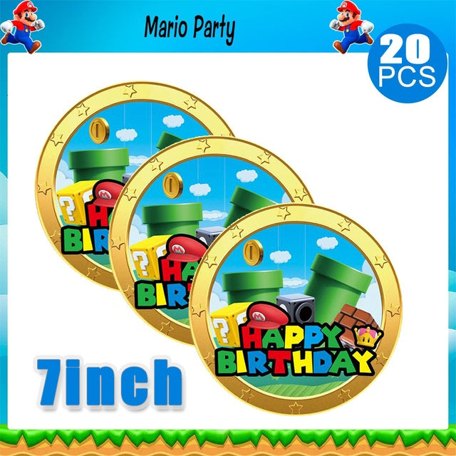 Super Mario Theme Birthday Party Decorations