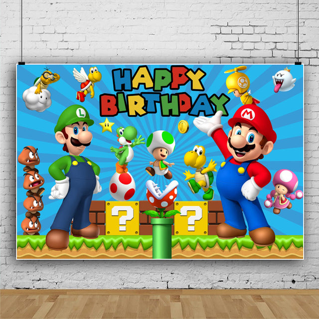 Super Mario Theme Birthday Party Decorations