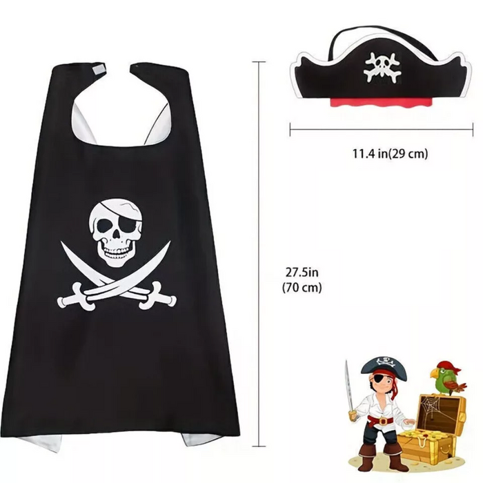 Pirate Hero Cape & Mask Set