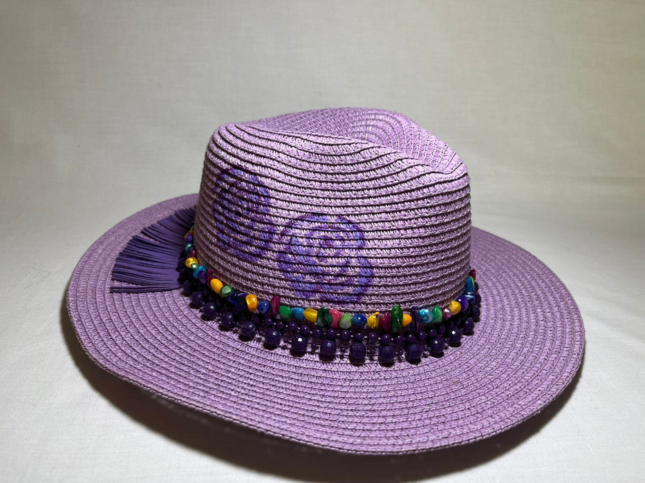 Spring Classic Purple Panama Sun Hat