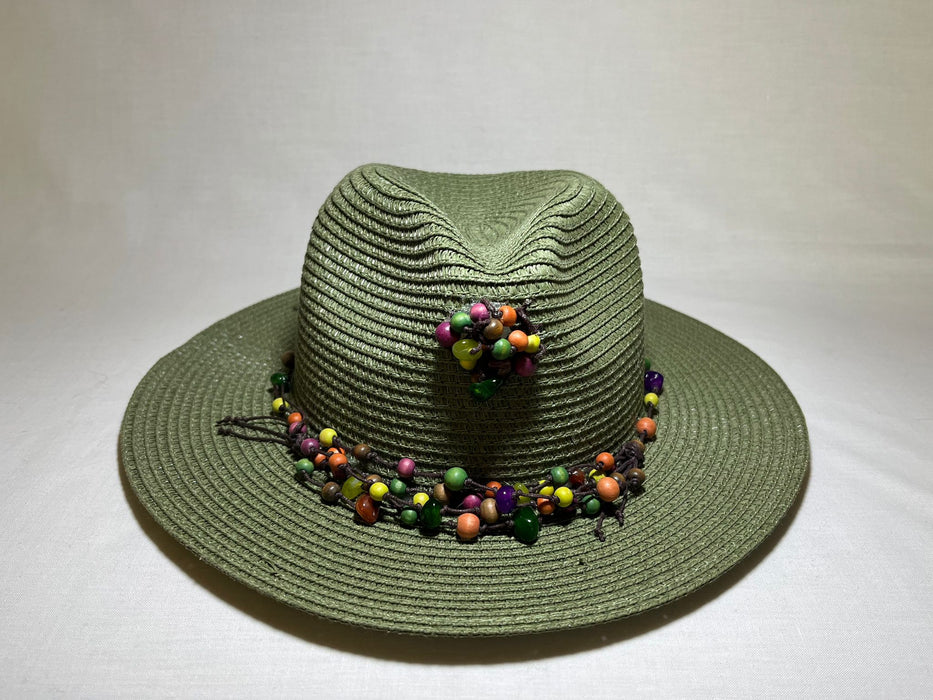 Spring Classic Green Panama Sun Hat