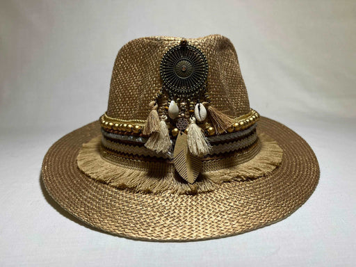 Golden Splash Fedora Sun Hat