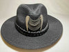 Elegant Black Trim Panama Sun Hat