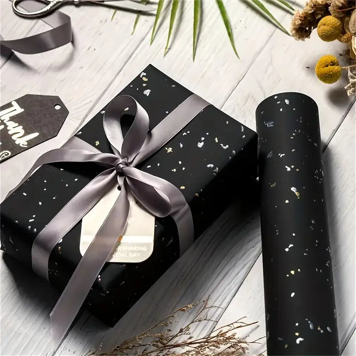 Black & Gold Gift Wrapping Paper 1pc