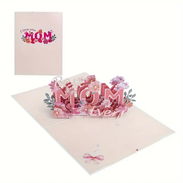 "Best Mom Ever" 3D Pop-Up Card