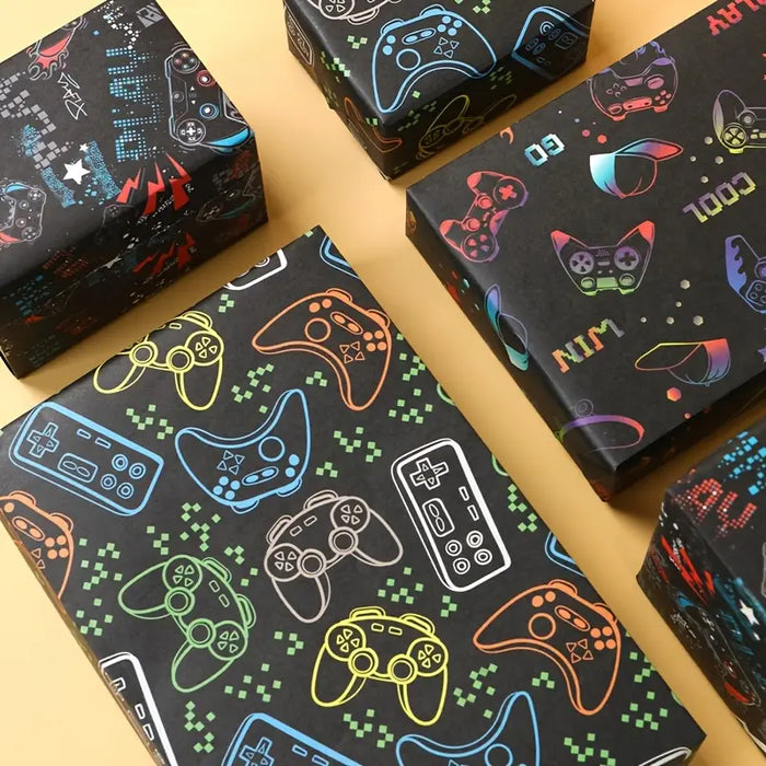 Game Console Themed Wrapping Paper 2pcs