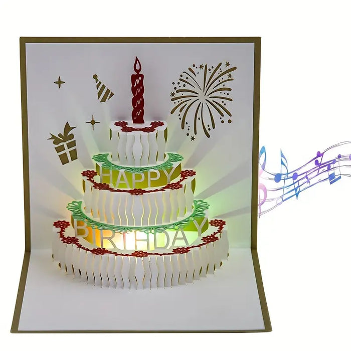 3D Pop-Up Musical Birthday Card