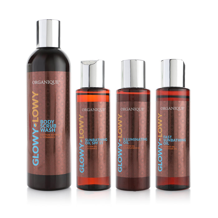 Glowy Lowy Tanning Set - 4 Pcs