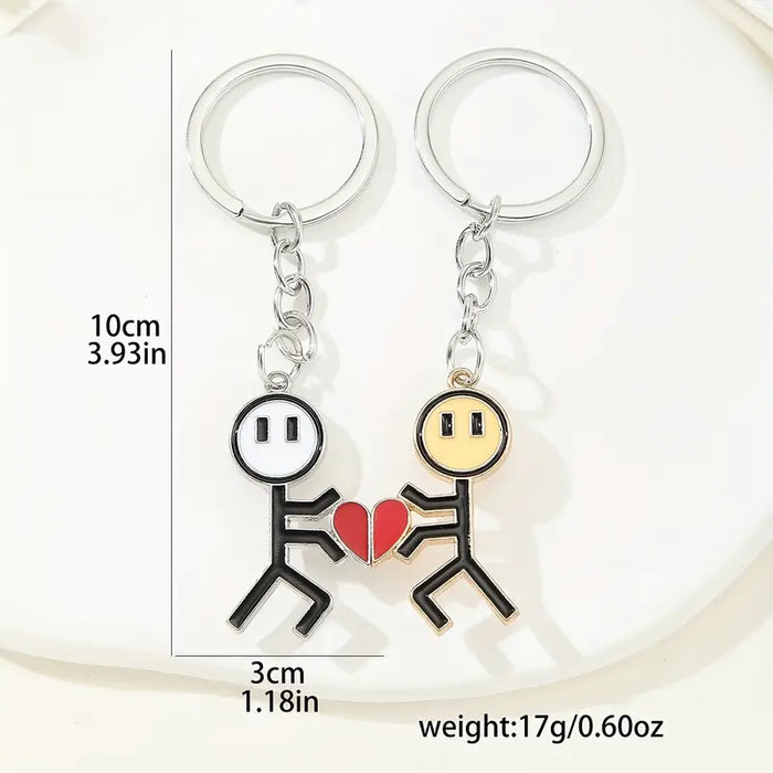 HeartLink Keychain Duo