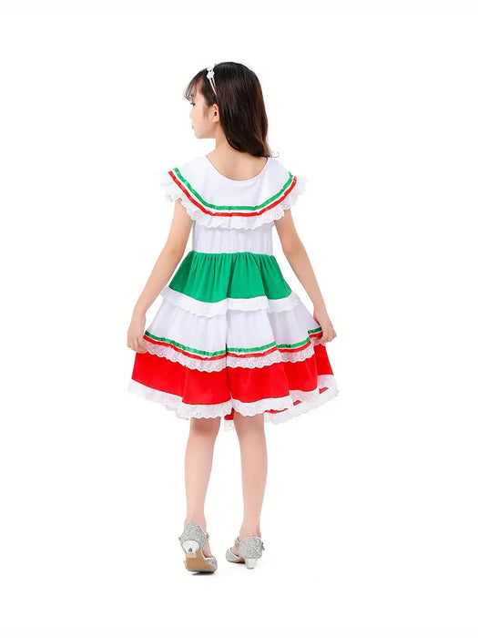 Mexican Ruffle Traditional Dress