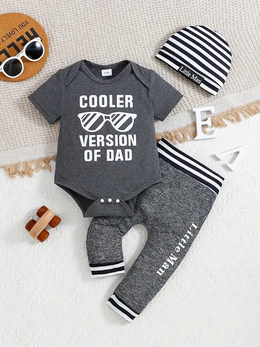 "Cooler Version of Dad" Baby Outfit Set