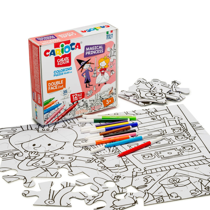 Carioca Coloring Puzzle Magical Princess Set