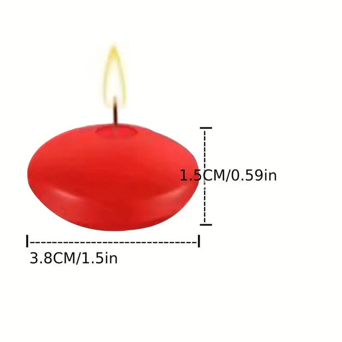 Scarlet Glow Floating Candles 10pcs