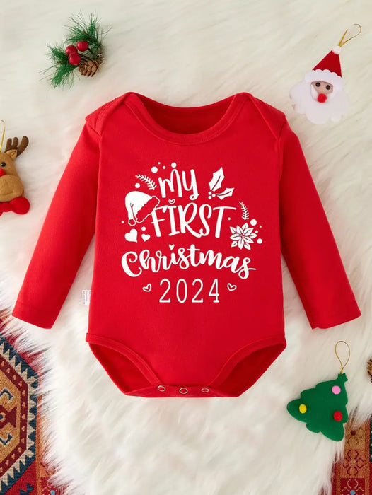 Holly Jolly Red Bodysuit – My 1st Christmas 2024