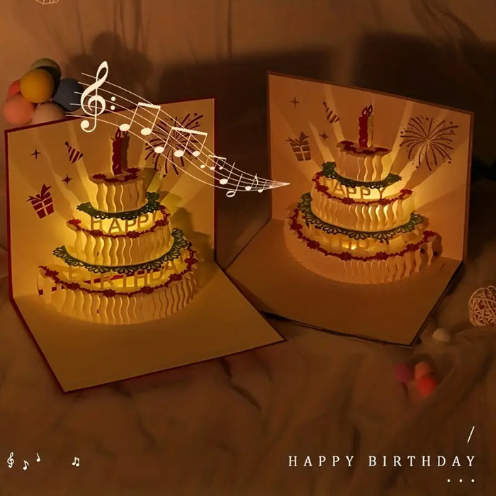 3D Pop-Up Musical Birthday Card