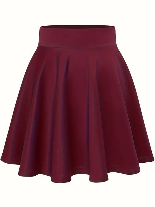 High Waist Charm A-Line Skirt