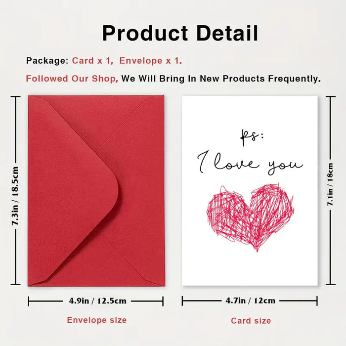 Love Greeting Card & Envelope Set