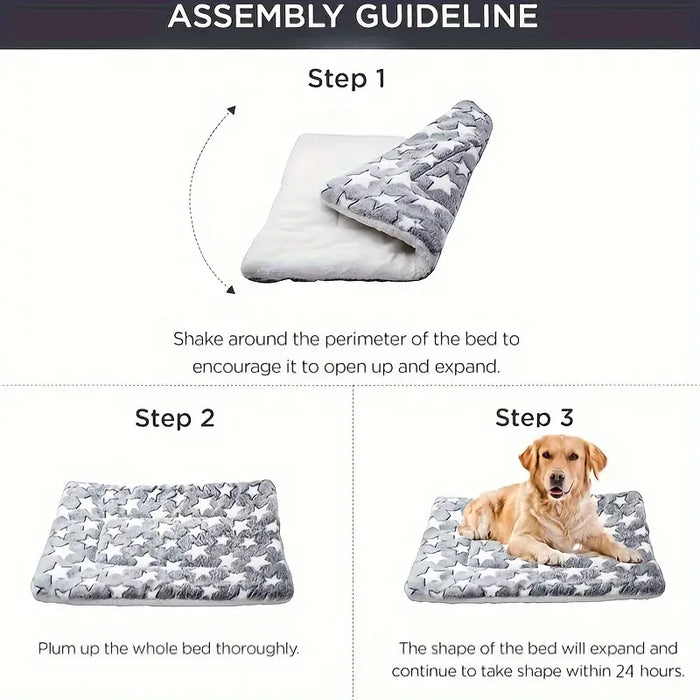 Premium Plush Reversible Grey Pet Blanket