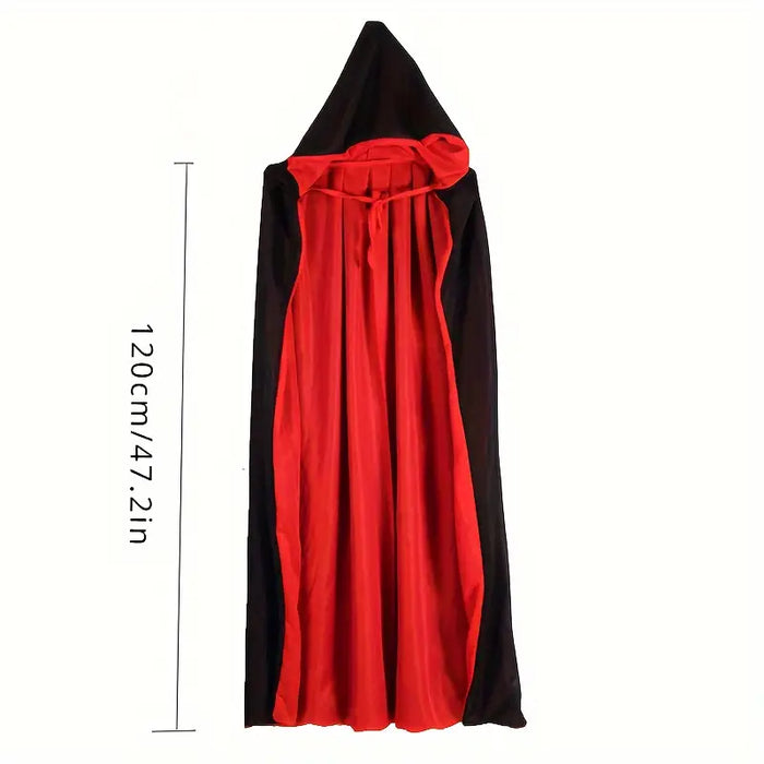 Black & Red Vampire Cloak Costume