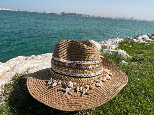 Chic Elegant Khaki Panama Sun Hat