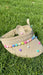 Kids Floral Beaded Half Sun Hat