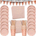 Happy Birthday Rose Gold dot  Party Decoration