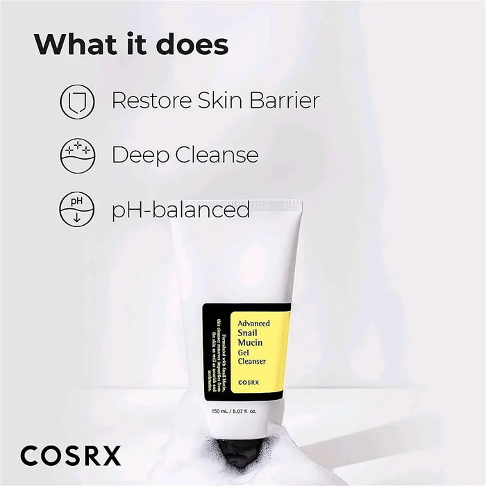 Cosrx Advanced Snail Mucin Gel Cleanser 150ML