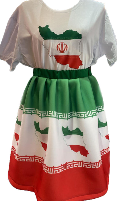 Customized International Day Outfit - Shirt & Skirt Set زي اليوم الدولي المخصص - طقم قميص وتنورة