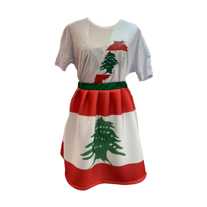 Customized International Day Outfit - Shirt & Skirt Set زي اليوم الدولي المخصص - طقم قميص وتنورة