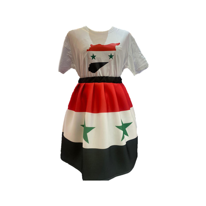 Customized International Day Outfit - Shirt & Skirt Set زي اليوم الدولي المخصص - طقم قميص وتنورة