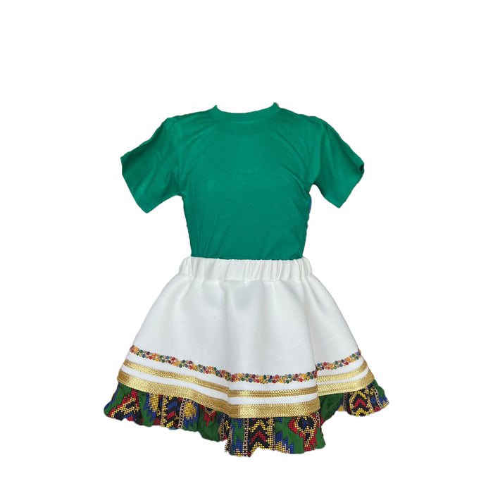 Customized International Day Outfit - Shirt & Skirt Set زي اليوم الدولي المخصص - طقم قميص وتنورة