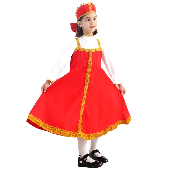 Girls Russian Folk Dance Costume