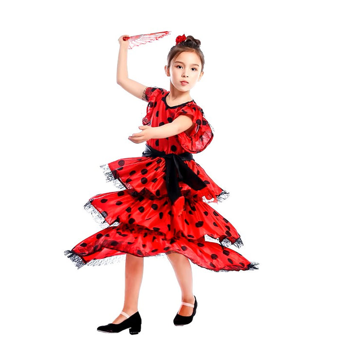 Señorita Spanish Flamenco Dancer Costume