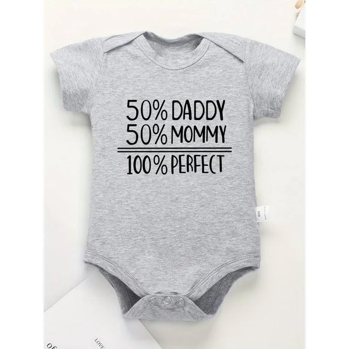 "100% Perfect" Cozy Baby Bodysuit