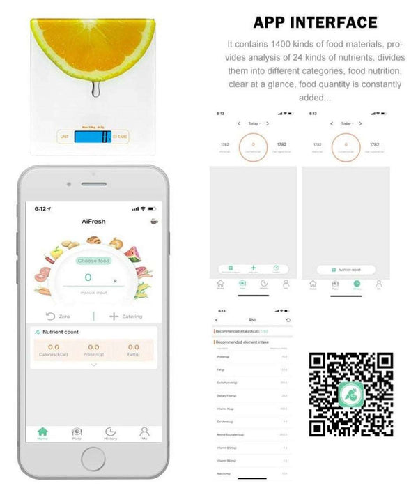 Calories Counter Scale 5 Kg Waterproof