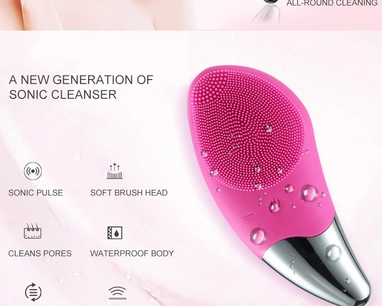 Electric Silicone Facial Cleaner