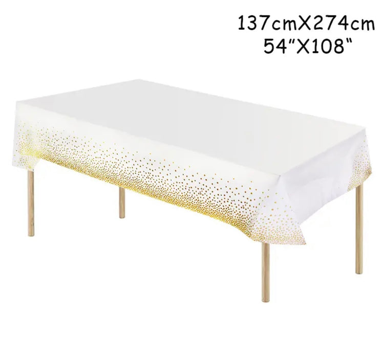 Trendy White Table Cloth for Table Decoration