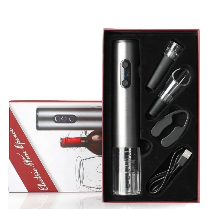 Electric Corkscrew Opener Gift Set Accessories