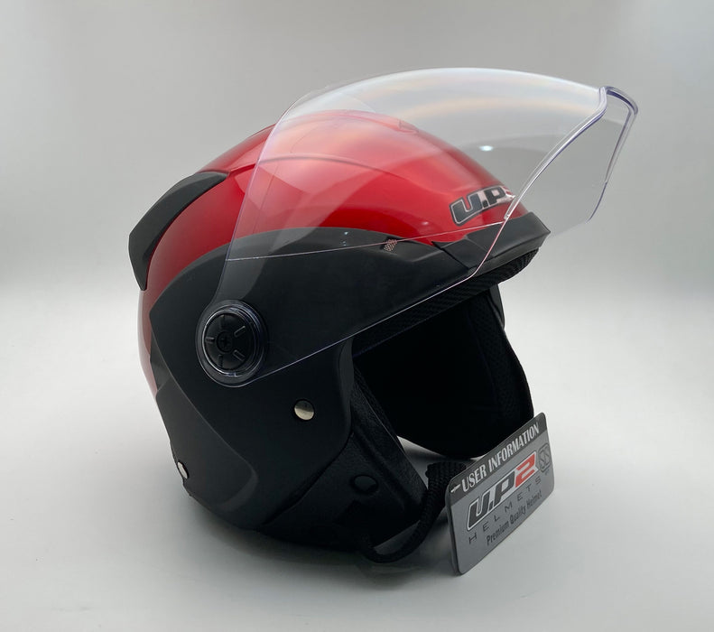 UP2 Open Face Pilot Style Motorsport Helmet