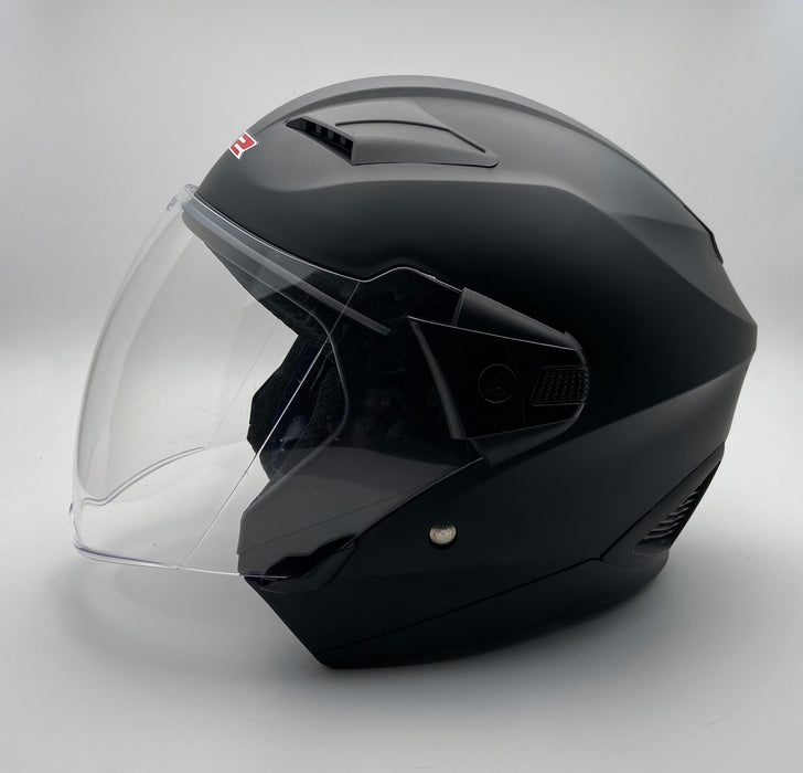 UP2 Matt Black Motorsport Helmet