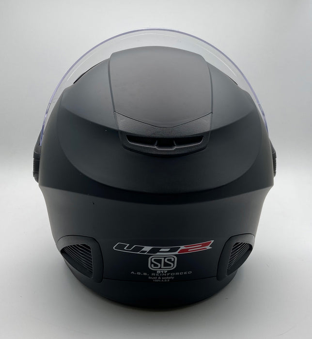 UP2 Matt Black Motorsport Helmet