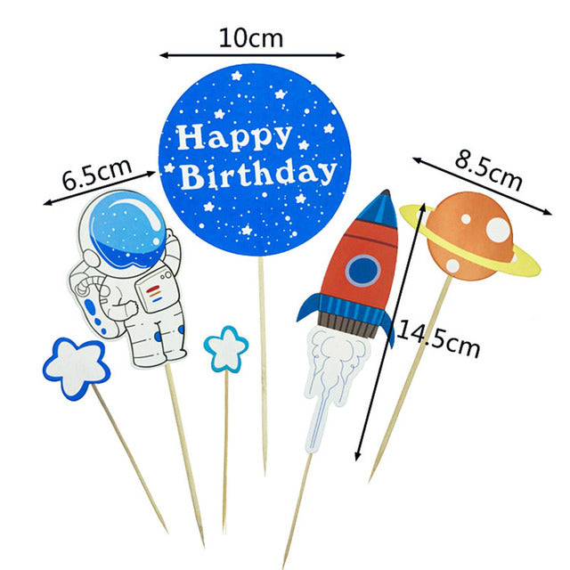 Space theme birthday party decoration