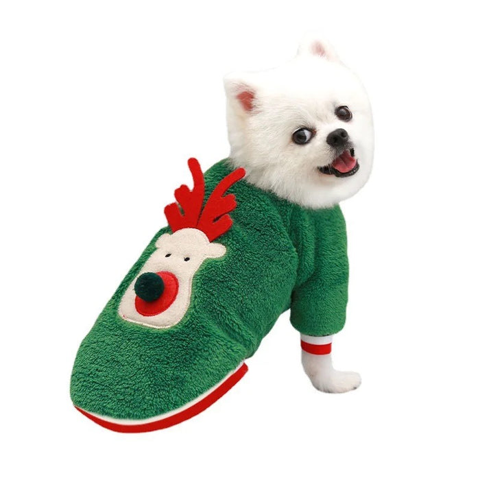 Christmas Collar Pet Hoodie